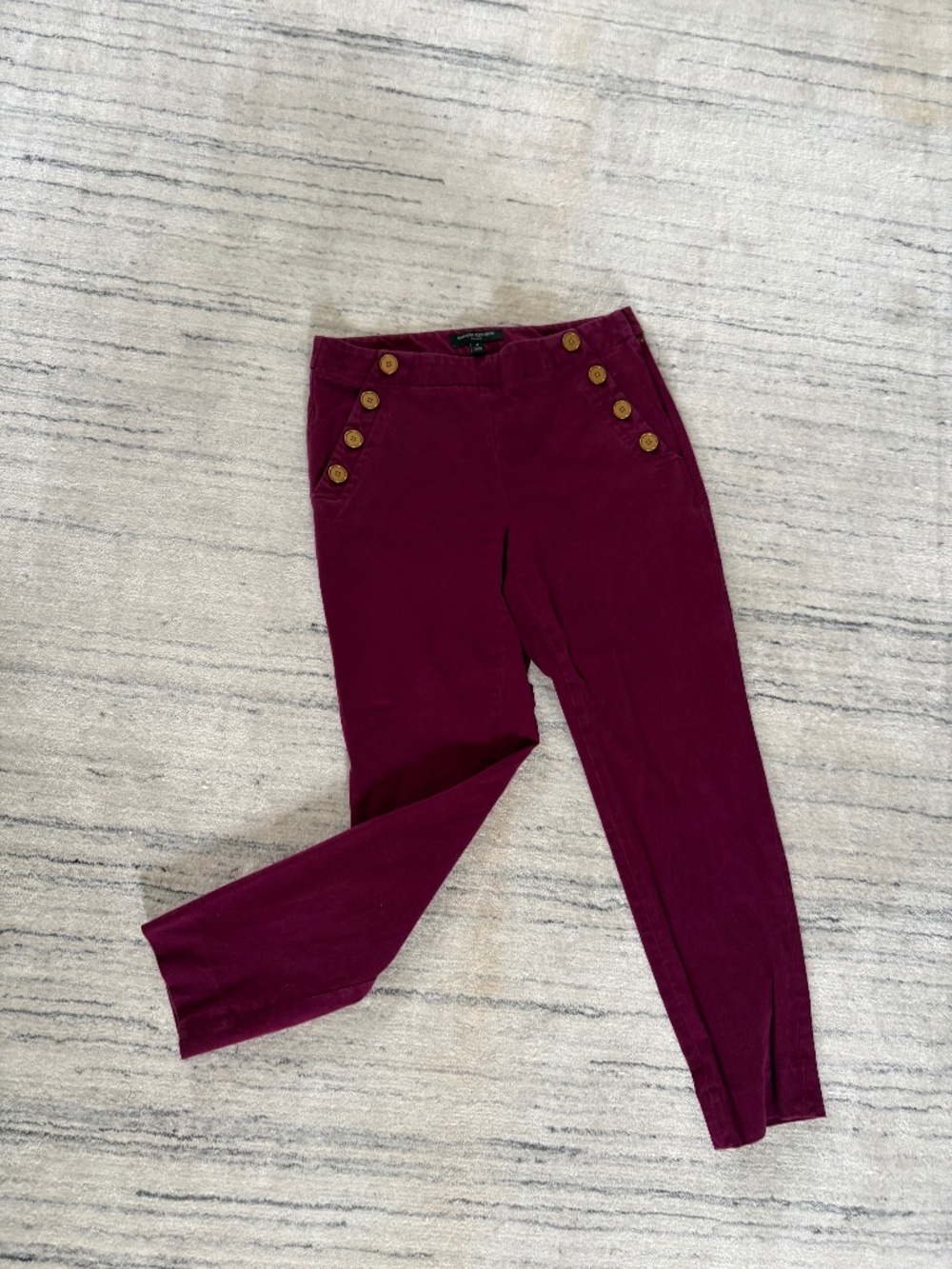 Banana Republic Sailor Pants Magenta Size 4